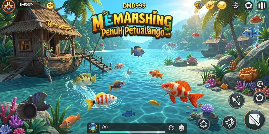 Tampilan gameplay memancing yang mendebarkan dan realistis.