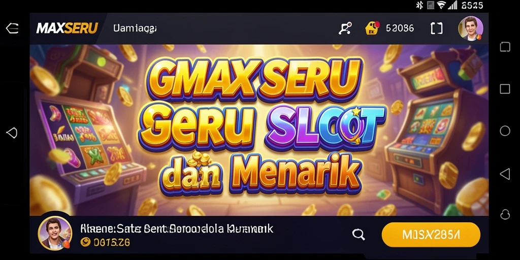 Tampilan screenshot MAXSERU menampilkan keseruan permainan Slot yang mendebarkan.