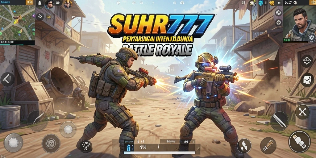 Tampilan gameplay seru dan kompetitif dalam SUHU777 Battle Royale.