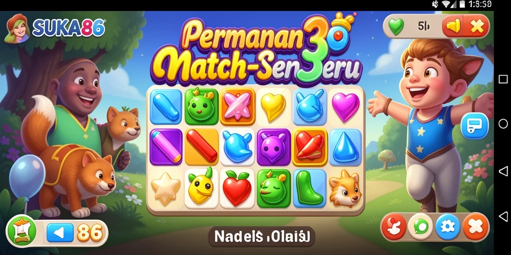 Tangkapan layar utama menunjukkan gameplay seru di SUKA86.